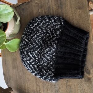 Eugenia Kim Chevron Cable Knit Slouch Beanie Alpaca Herringbone
